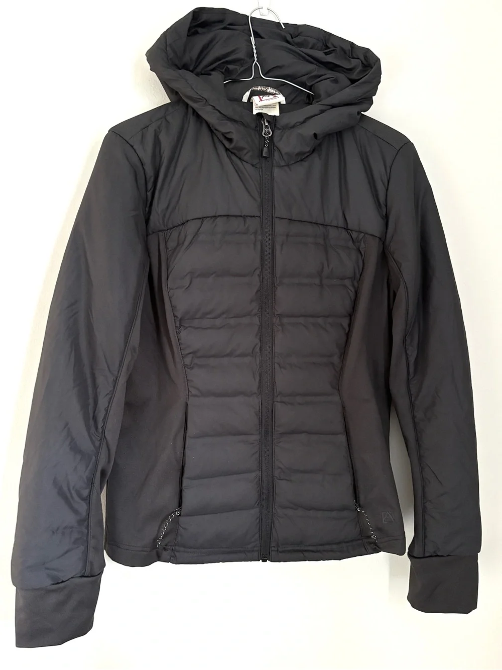 Avalanche Black Quilted Hooded Puffer Jacket
